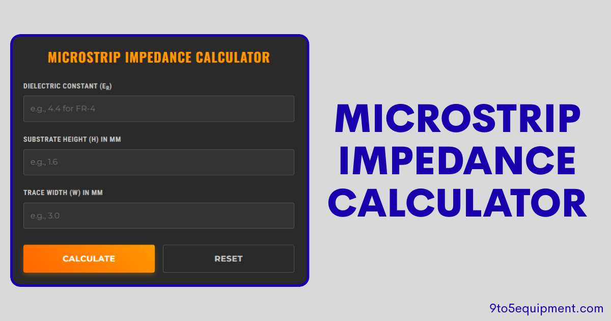 Microstrip Impedance Calculator