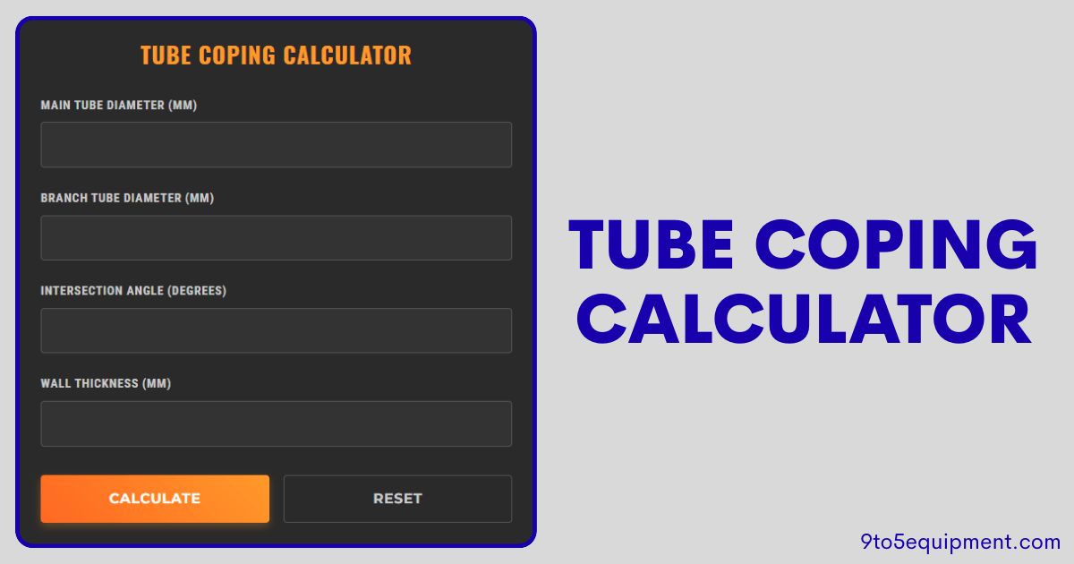 Tube Coping Calculator