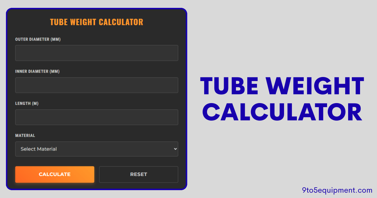 Tube Weight Calculator