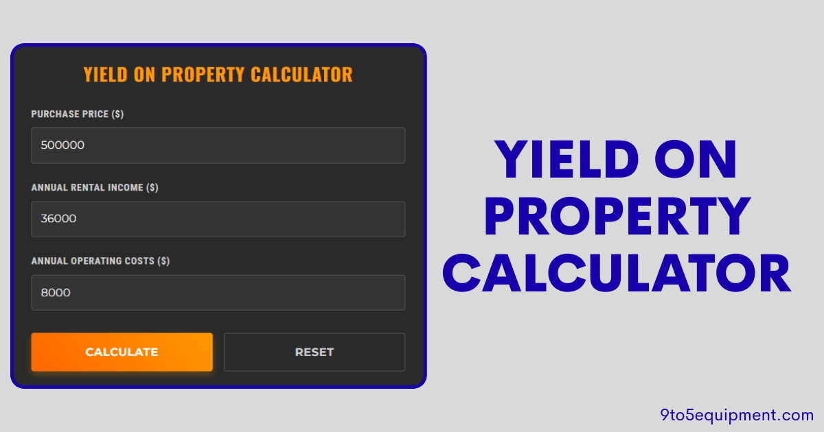 Yield on Property Calculator