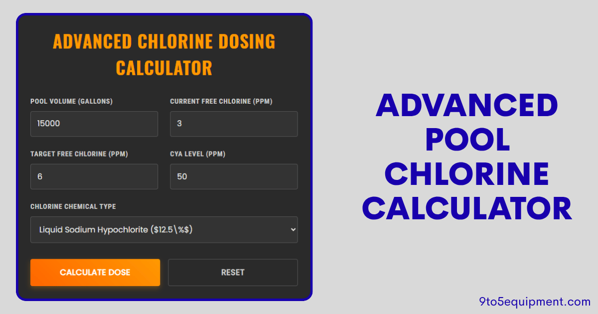Advanced Pool Chlorine Calculator
