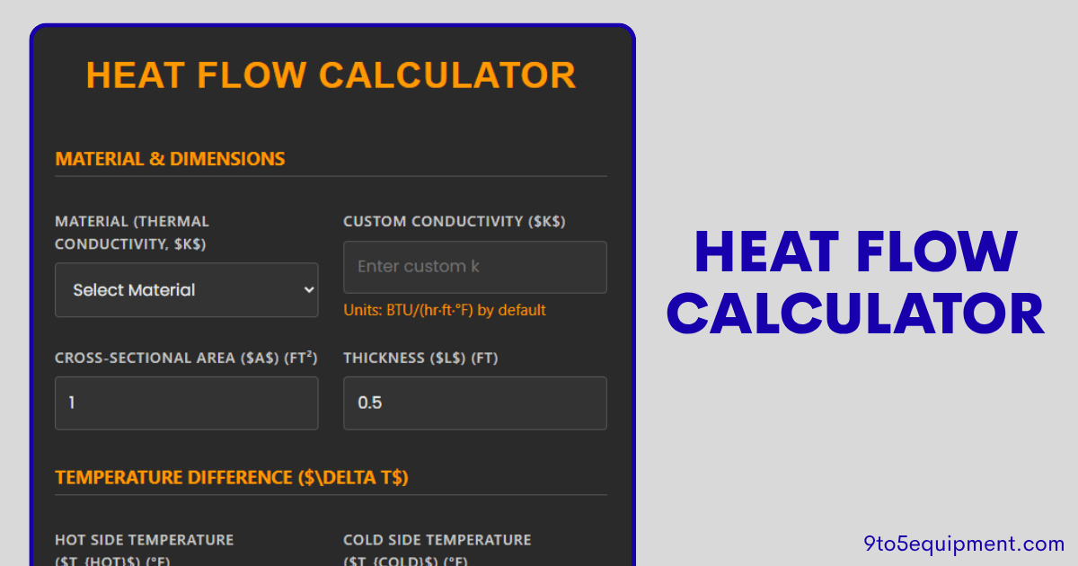 Heat Flow Calculator