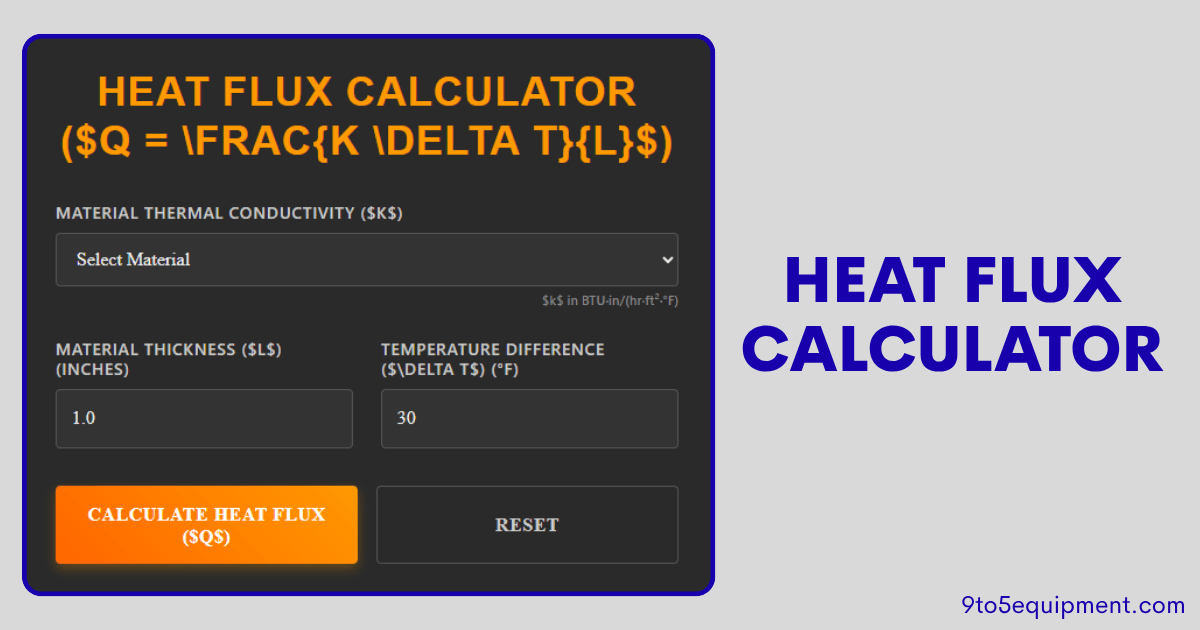 Heat Flux Calculator