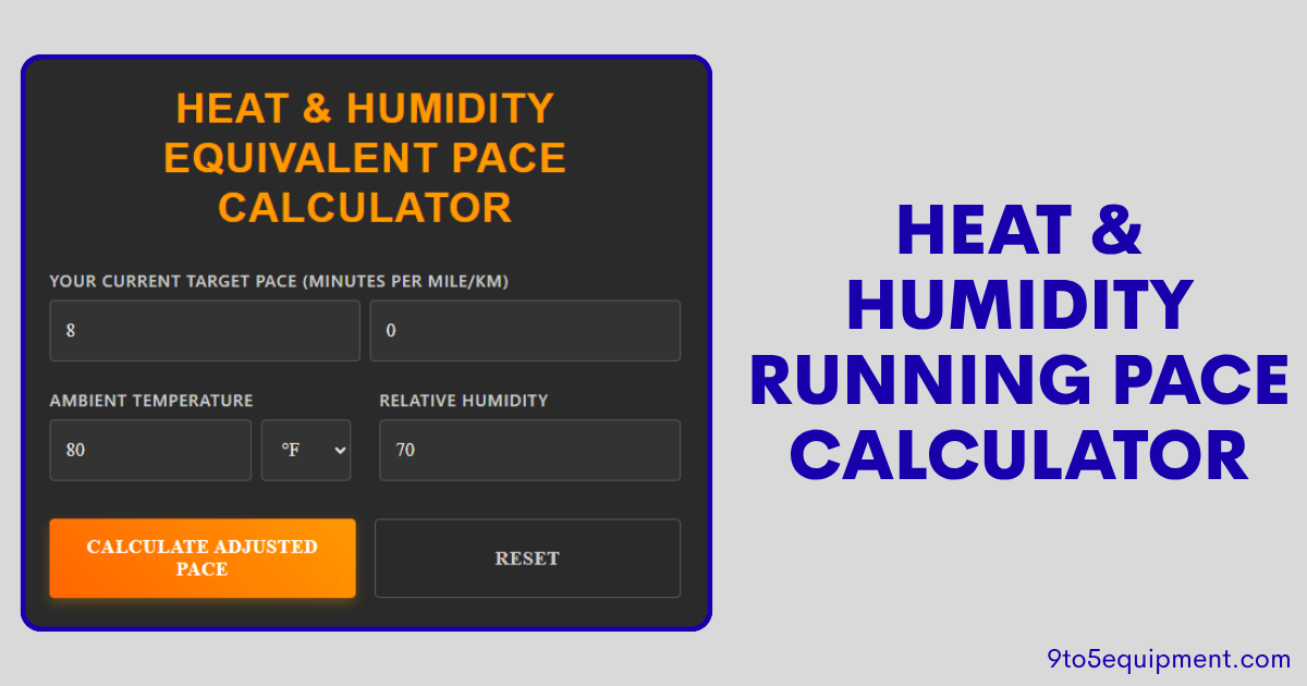 Heat & Humidity Running Pace Calculator: Adjust Your Run