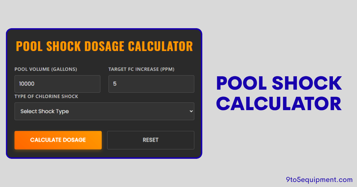 Pool Shock Calculator