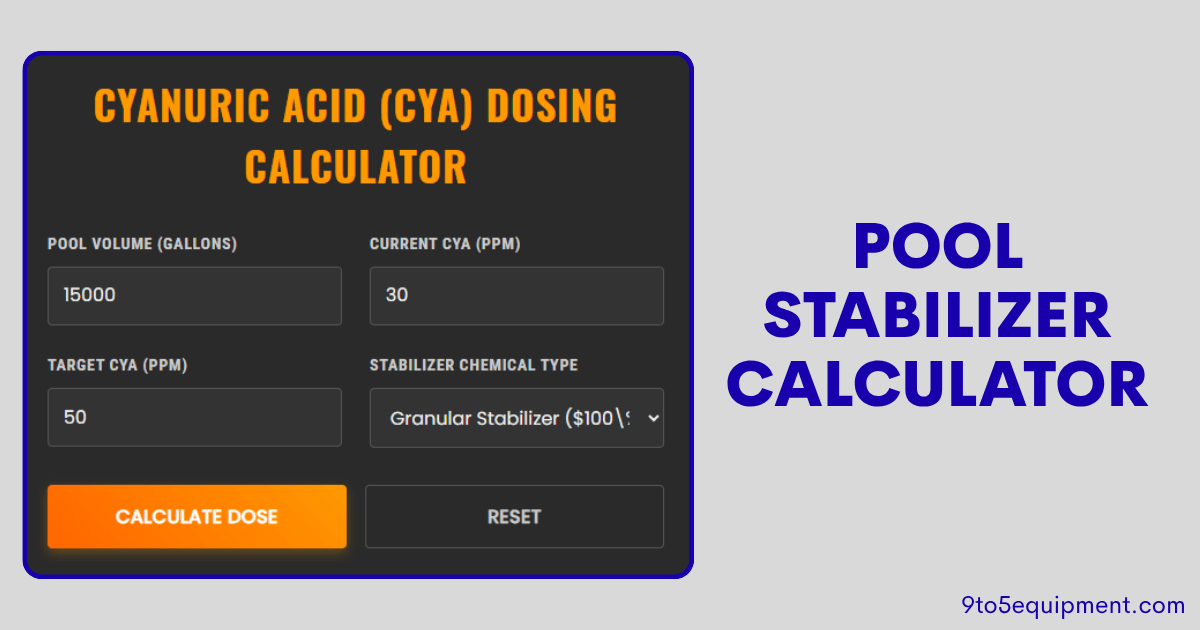 Pool Stabilizer Calculator