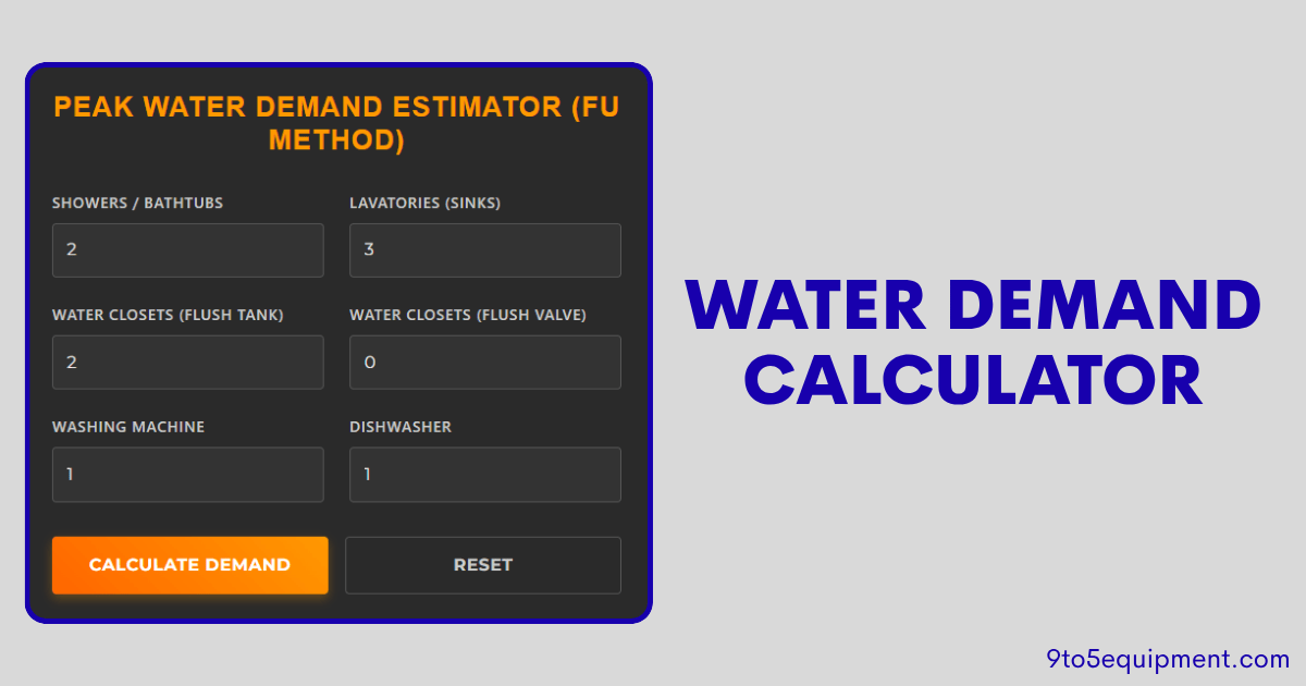 Water Demand Calculator