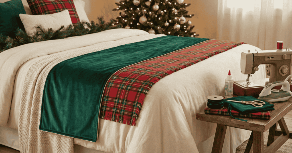 Christmas Themed Bed Runner