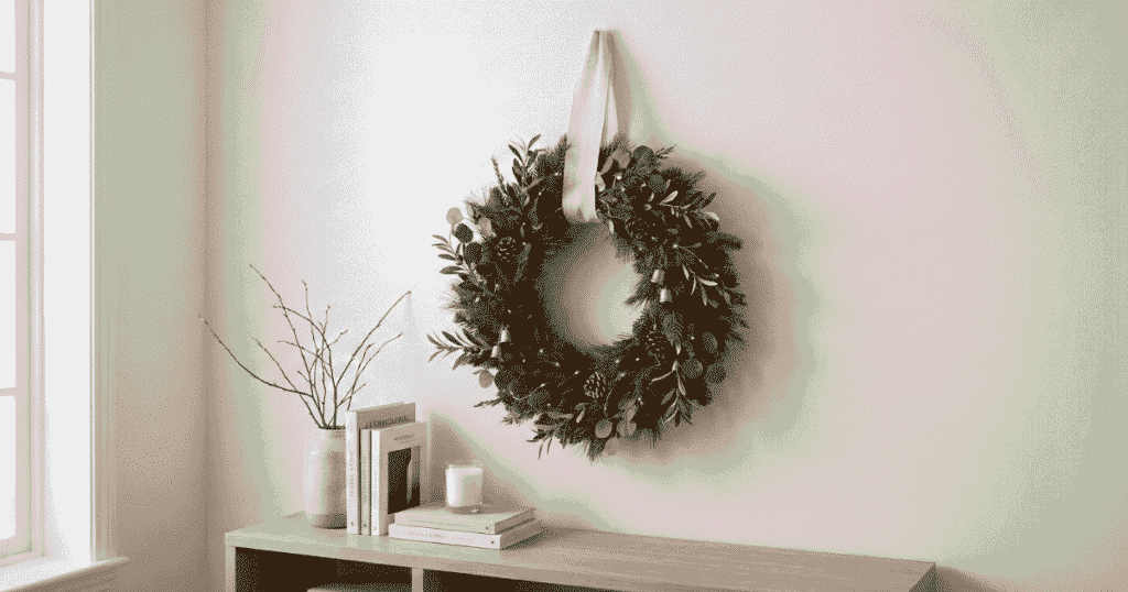 Christmas Wreath Wall Display