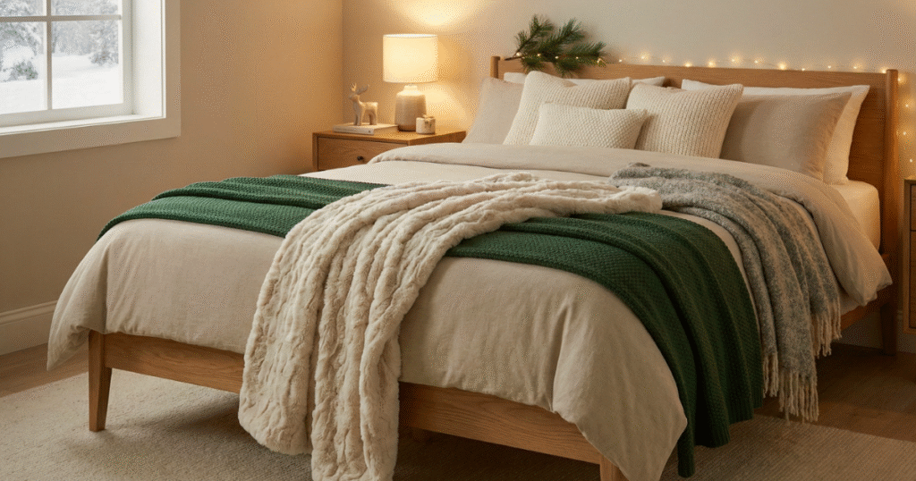 Cozy Christmas Throw Blankets & Bed Runners