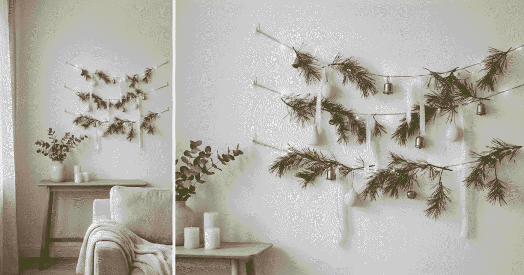 DIY Christmas Garland Wall