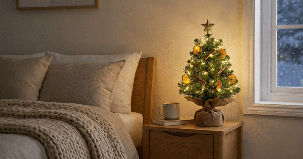 Mini Bedside Christmas Tree (Natural Or Faux)