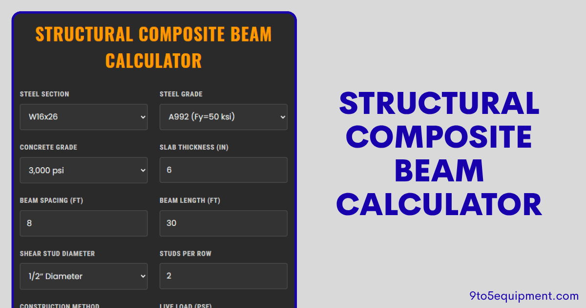Structural Composite Beam Calculator