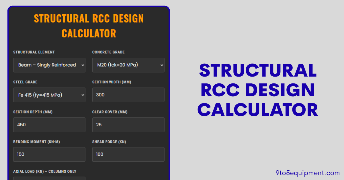 Structural RCC Design Calculator