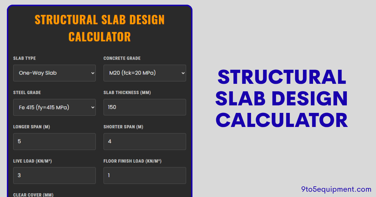 Structural Slab Design Calculator