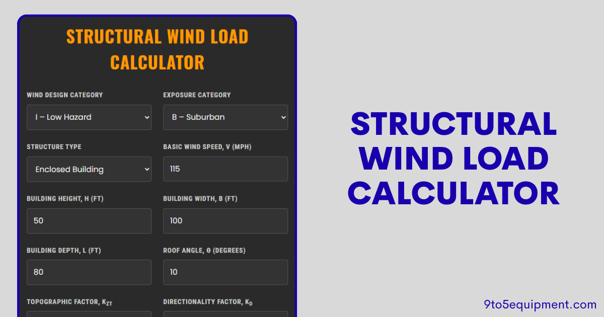 Structural Wind Load Calculator