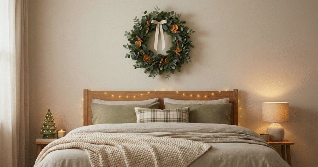 Wreath On The Bedroom Door Or Above The Bed