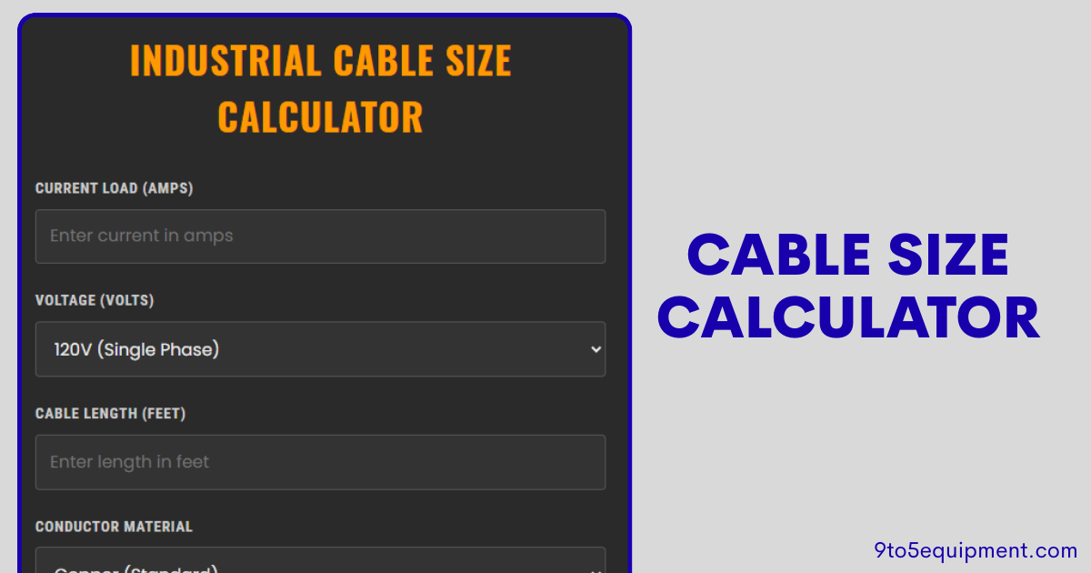 Cable Size Calculator