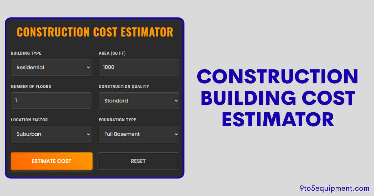 Construction Building Cost Estimator