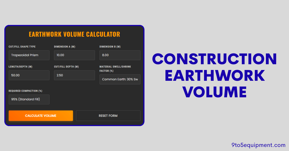 Construction Earthwork Volume