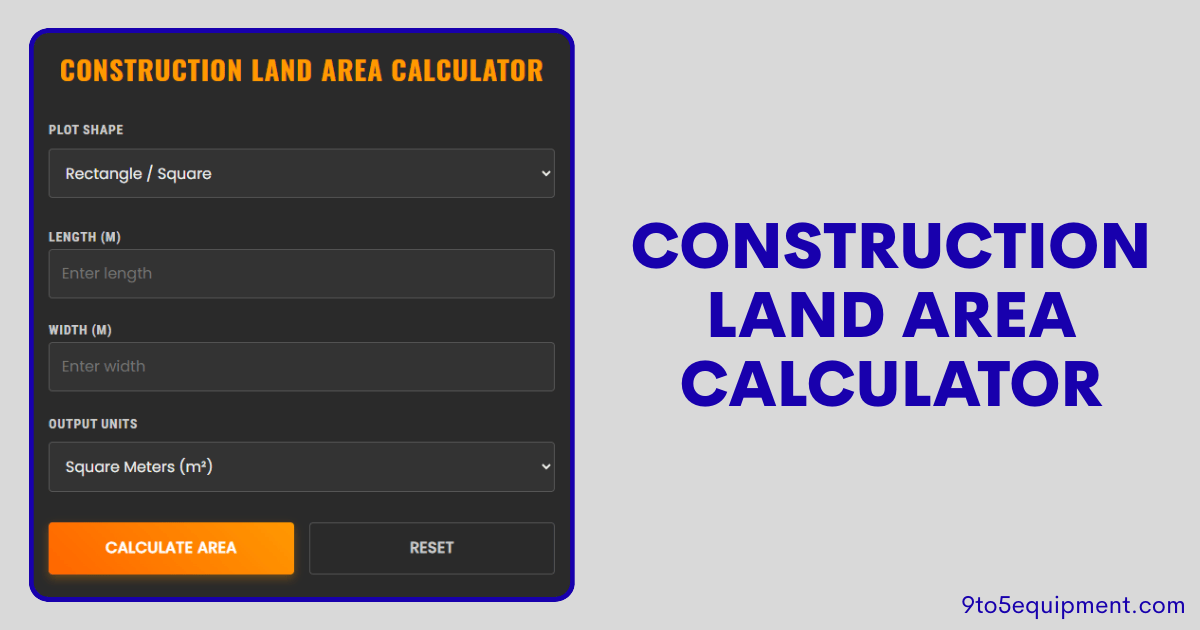 Construction Land Area Calculator