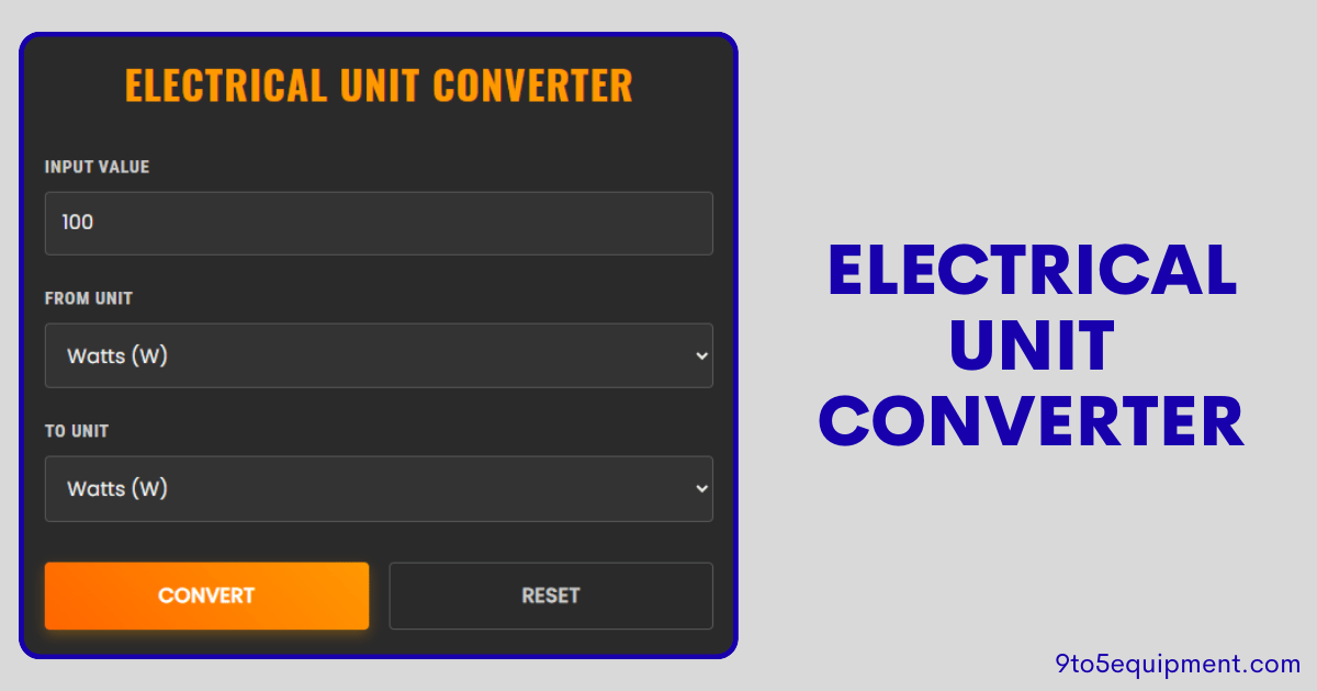 Electrical Unit Converter