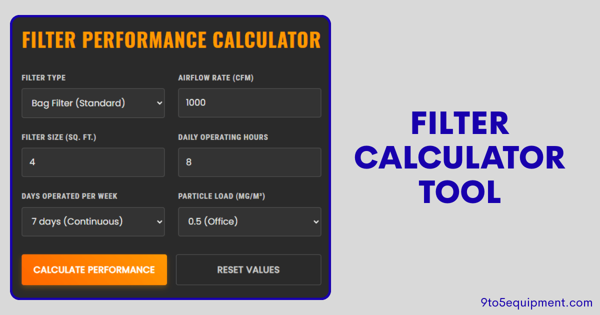 Filter Calculator Tool