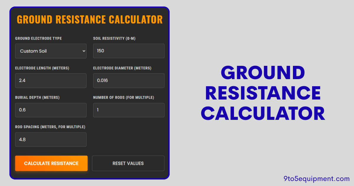 Ground Resistance Calculator