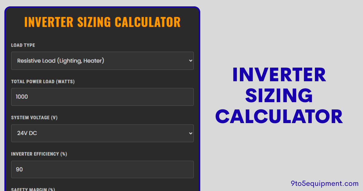 Inverter Sizing Calculator