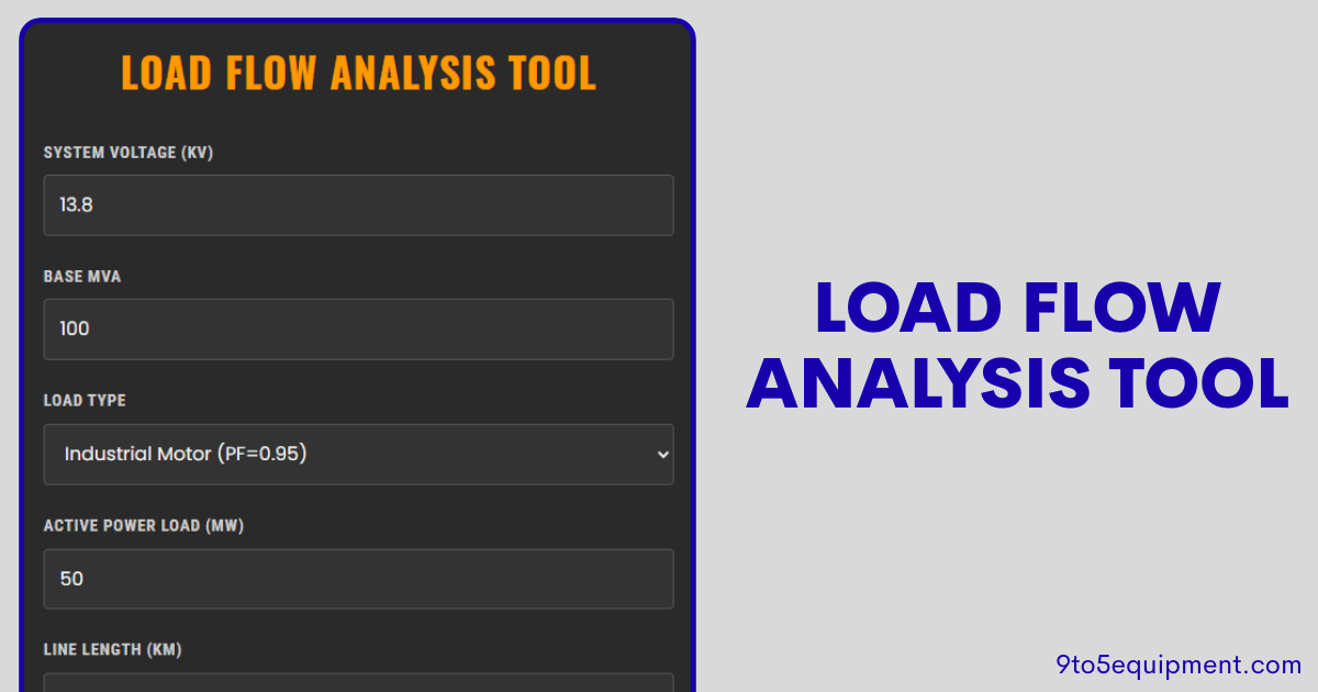 Load Flow Analysis Tool