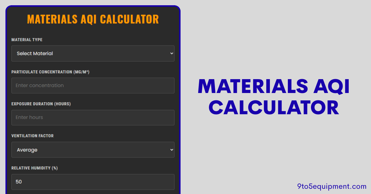 Materials AQI Calculator