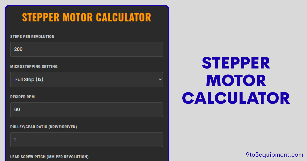 Stepper Motor Calculator