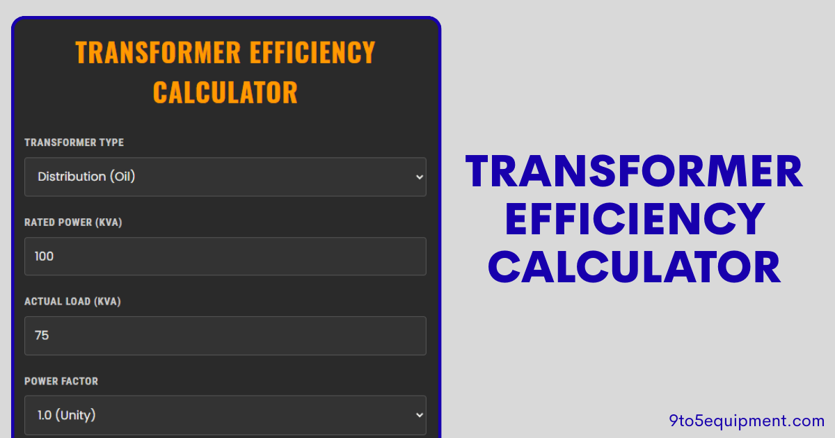 Transformer Efficiency Calculator