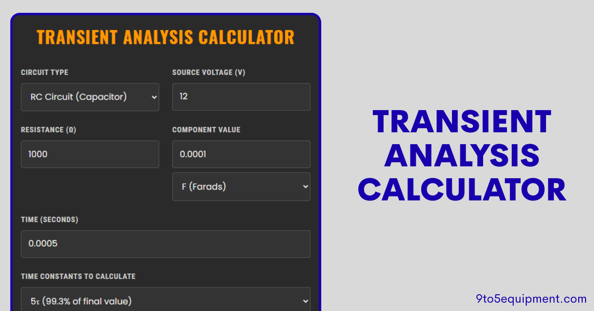 Transient Analysis Calculator