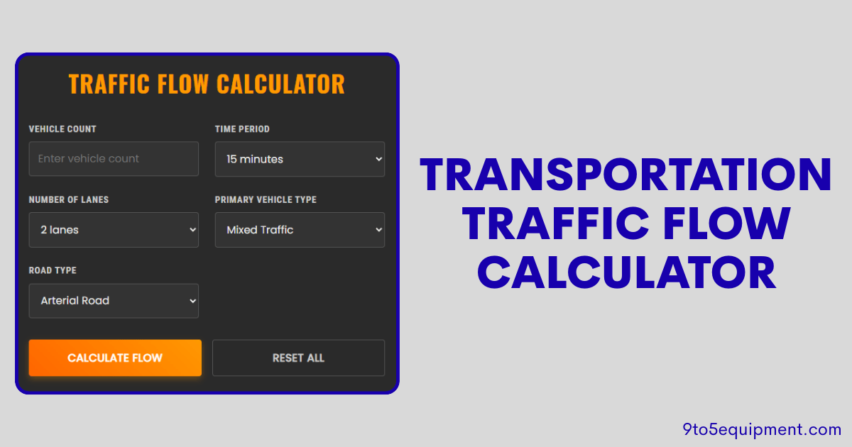 Transportation Traffic Flow Calculator